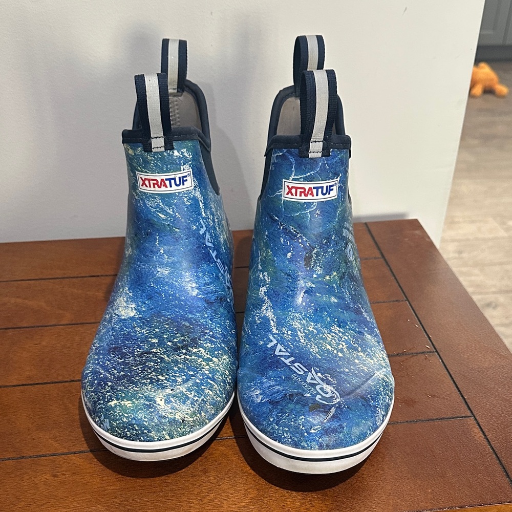 XTRATUF Mossy Oak Blue deck boots